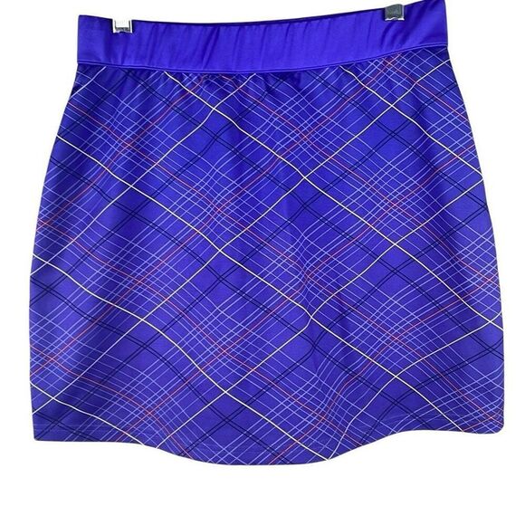 Pebble Beach Performance Plaid Golf Active Skort S - Picture 1 of 7